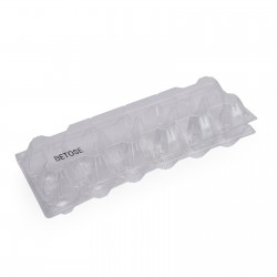 Betose Egg Cartons Plastic Disposable Egg Tray Egg Carton Holder Clear Egg Tray Holder for Refrigerator Groceries