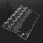 Betose Egg Cartons Plastic Disposable Egg Tray Egg Carton Holder Clear Egg Tray Holder for Refrigerator Groceries
