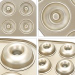 Donut Pan Set of 2, Beasea Nonstick Donut Baking Pans, Carbon Steel Donut Mold, Donut Baking Tray Bagels Mold for 6 Donuts