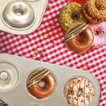Donut Pan Set of 2, Beasea Nonstick Donut Baking Pans, Carbon Steel Donut Mold, Donut Baking Tray Bagels Mold for 6 Donuts