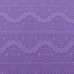  Beasea Cake Decration Mat Flower Pattern Silicone Mold Fondant Cake Cutter Molds Sugarcraft Icing Decorating Flower Lace Modelling Tools Purple 
