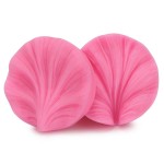  Beasea Cake Decorating Kit 6 Sets Leaves Petel Veiner Mold Silicone Sugarcraft Fondant Flower, Shells Molds Color Pink 