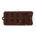  Beasea 3pcs Set of DIY 7-Cavity Silicone Molds Candy Making Chocolate Mold Cat Shape Silicone Mold for Fondant Ice Jello Cake Decoration Baking Tools 