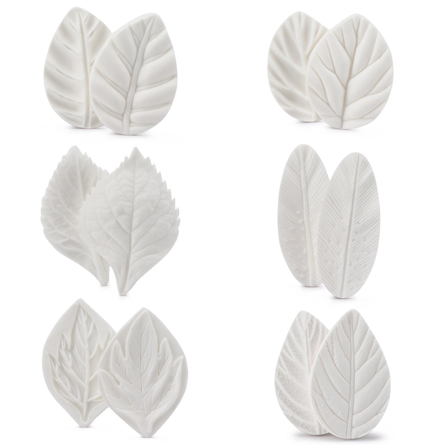 3 Pcs Leaves Fondant Molds Silicone Leaves Modeling Moulds for Cake  Decoration Icing Sugar DIY Molds