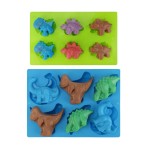  Beasea (2 Pack) Silicone Dinosaur Molds 3D Cake Mold Perfect for Dinosaur Gummies, Chocolates, Ice Cube Cake Decorations Baking Tools 