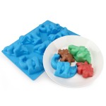  Beasea (2 Pack) Silicone Dinosaur Molds 3D Cake Mold Perfect for Dinosaur Gummies, Chocolates, Ice Cube Cake Decorations Baking Tools 