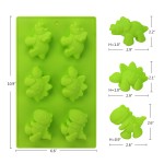  Beasea (2 Pack) Silicone Dinosaur Molds 3D Cake Mold Perfect for Dinosaur Gummies, Chocolates, Ice Cube Cake Decorations Baking Tools 